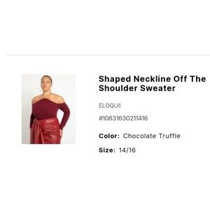 Off the shoulder sweater